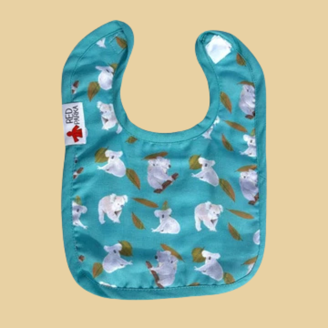 Red Parka Baby Bibs