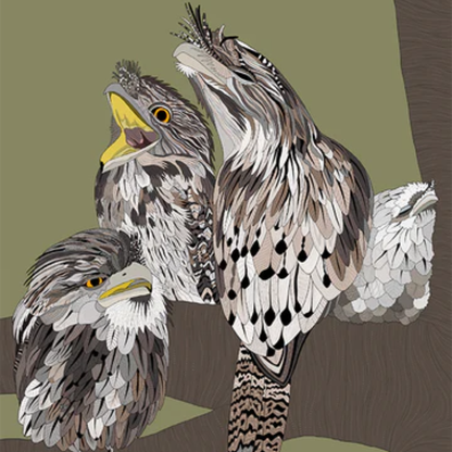 Red Parka Aussie Animals Greeting Cards