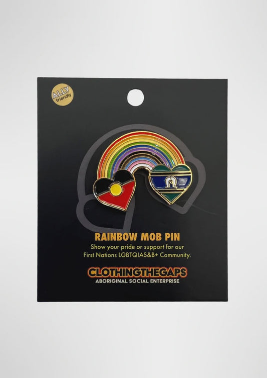 Clothing the Gaps Rainbow Mob Pin